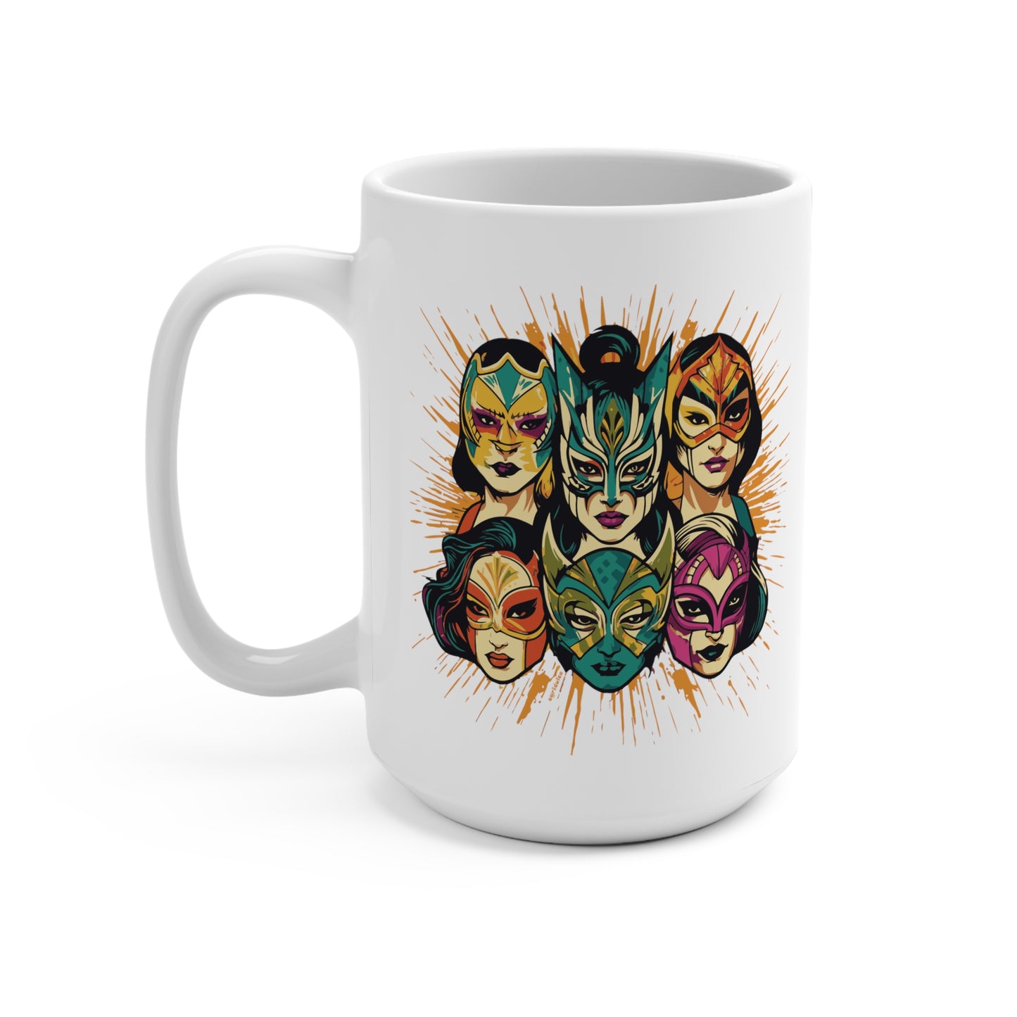 Women of Lucha Libre Large 15 oz. mug