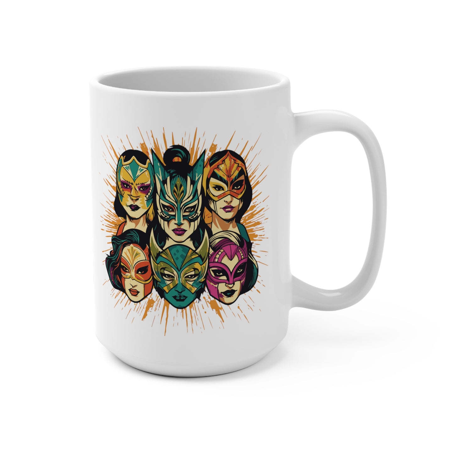 Women of Lucha Libre Large 15 oz. mug