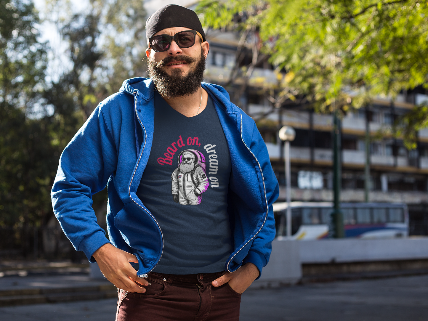 Bearded Dreamer V-neck Tee