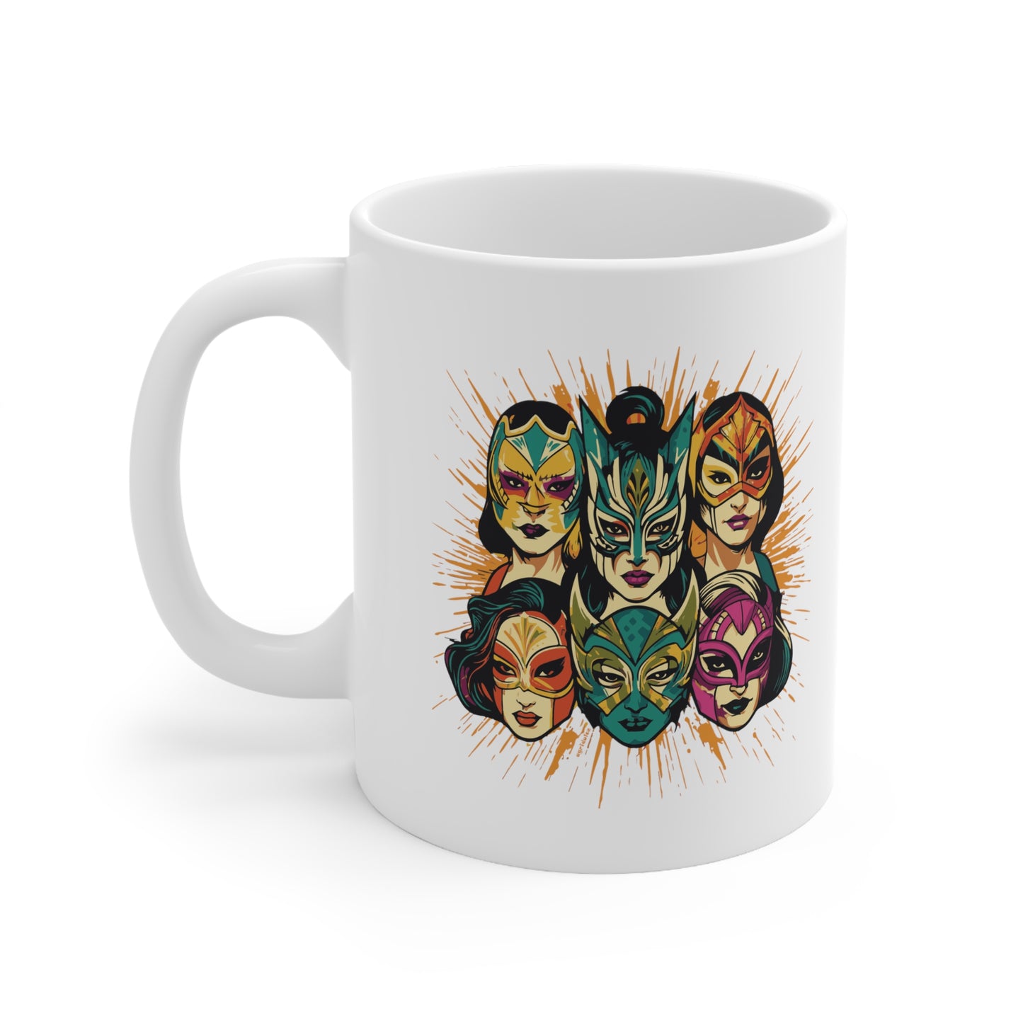 Women of Lucha Libre, 11 oz mug