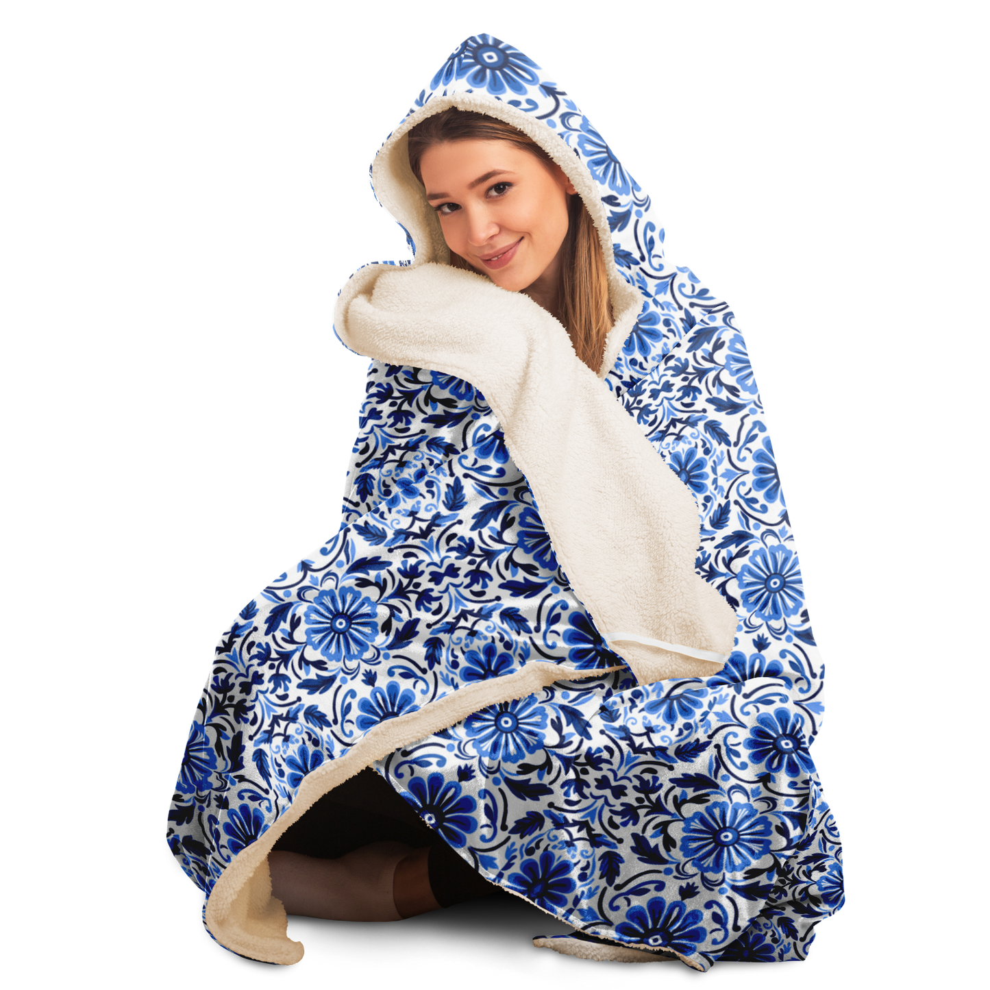 Talavera Hooded Sherpa Blanket