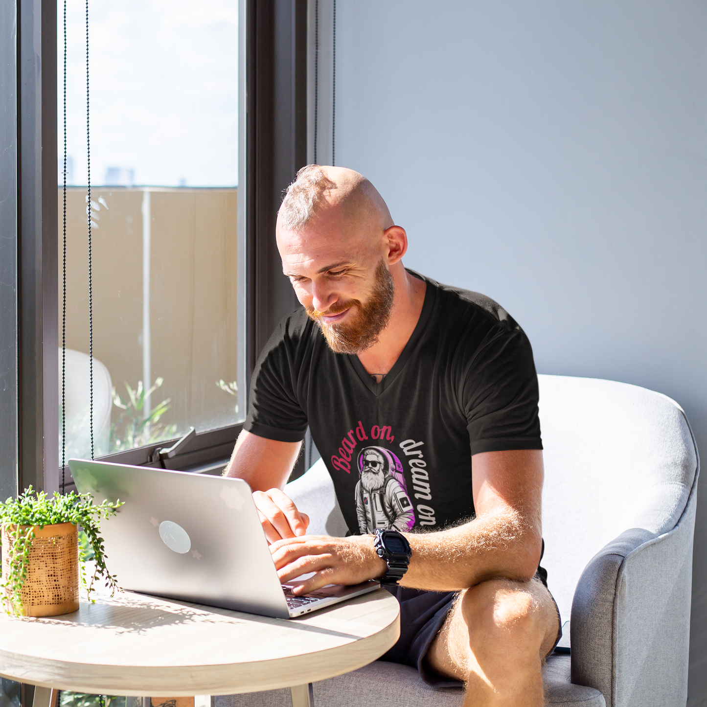 Bearded Dreamer V-neck Tee